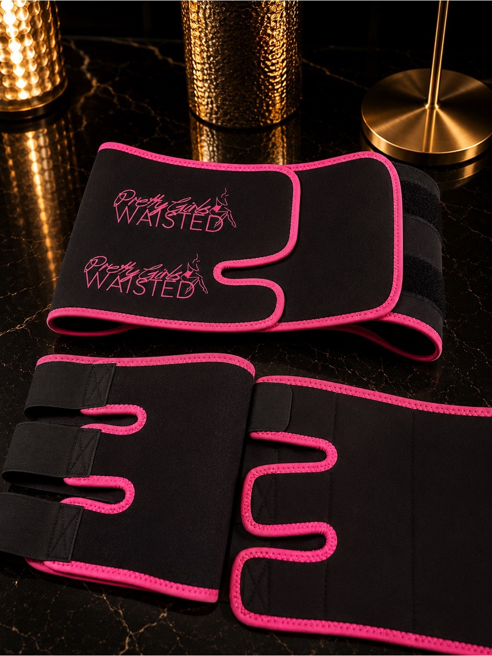 Black & Pink Waist Trainer Belt